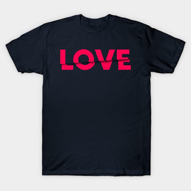 Love in cut T-Shirt by waelf